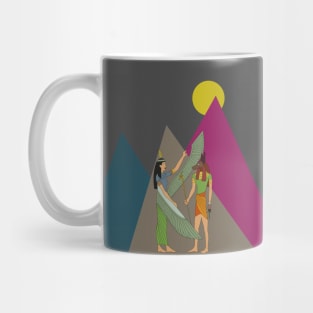 Maat and Anubis Mug